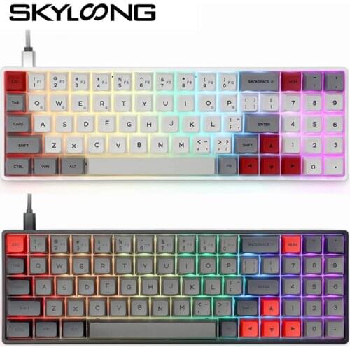 SKYLOONG SK71 71 Keys Bluetooth Wireless USB Wired Gaming Mechanical Keyboard Notebook RGB Backlit Hot Swappable Free Shipping
