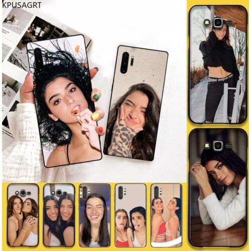 KPUSAGRT Charli and Dixie D'Amelio phone Case cover Shell For Samsung Note 7 8 9 10 Lite Plus Galaxy J7 J8 J6 Plus 2018 Prime
