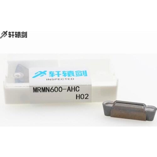 10PCS MRMN600-AHC H02 Hard Alloy Blades with Grooves for Copper Aluminum Turning Tools, CNC Cutting Tools
