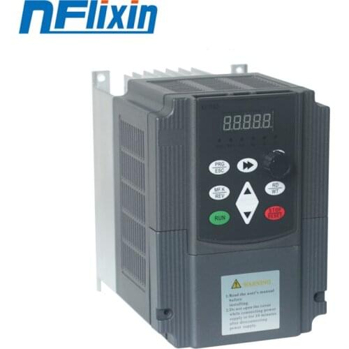 HOT! 5.5KW Single-phase Inverter Output 3-Phase VFD Frequency Converter Adjustable Speed 220V NFlixin 9600-3T-00550G