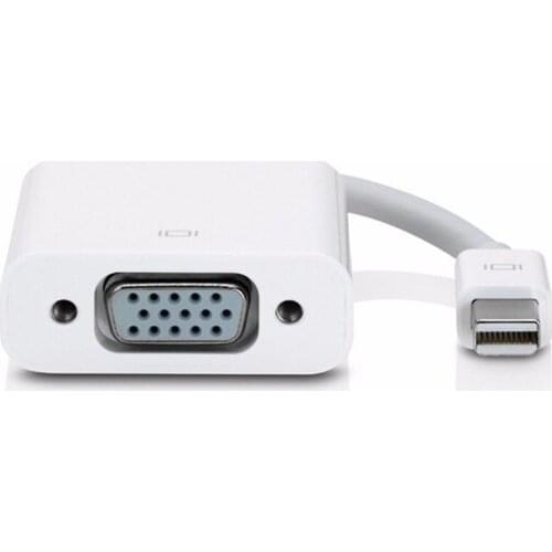 Mini DisplayPort Display Port DP To VGA Adapter Cable for Apple MacBook Air Pro iMac Mac Mini Adapter Cable White