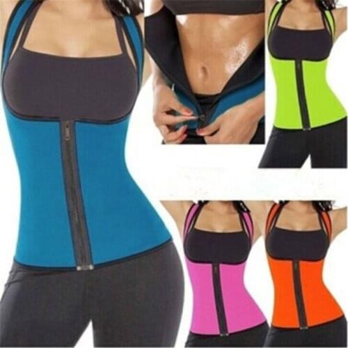 New Women Hot Neoprene Body Shaper Slimming Waist Slim Belt Vest Top Tanks Camis 3Colors Size Tank Top Women