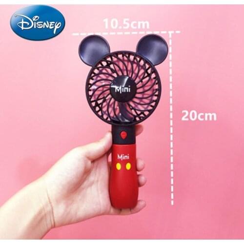 Disney cartoon cute Mickey handheld portable outdoor mini student fan USB lithium battery charging