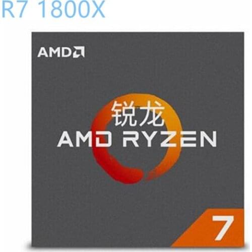 AMD Ryzen R7 1800X CPU Original Processor 8Core 16Threads AM4 3.6GHz TDP 95W 20MB Cache 14nm DDR4 Desktop YD180XBCM88AE