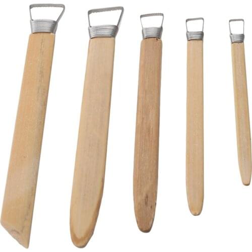 Professional Bamboo Polymer Clay Tools Pottery Ceramic Scraper Modeling Carved Sludge Sculpture Craft Tools Hobby Supplies