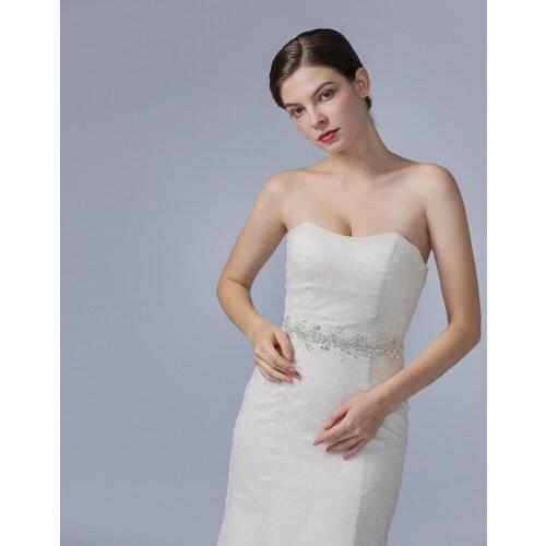 ZMSH233-S Silver Diamond Belt Bridal Belts Crystal Wedding Belt Rhinestone Belts Formal Dress Alloy Leaves Bridal Womens Belt