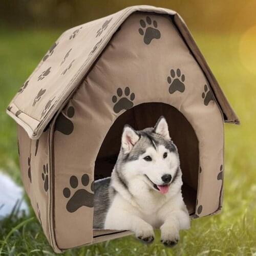 Foldable Pet Dog House Winter Warm Pet Kennel House For Dog Puppy Cat Bed Nest Tent Pet Supplies dog kennel Foldable nest