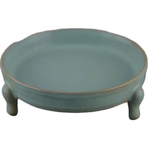 Song Ruyao, Tianqing glaze, three-step washing, water washing, imitation unearthed porcelain, manual antiques collection, statio