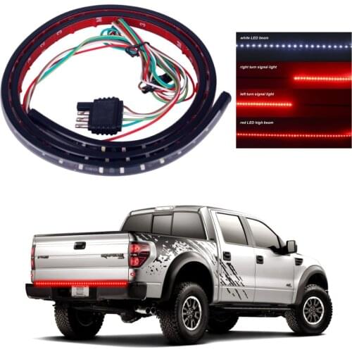 60" DC12V 72SMD 1210 LED Flexible Car Truck Tailgate LED Brake Light Strip For GMC Sierra 2002-Now Pickup Taillight