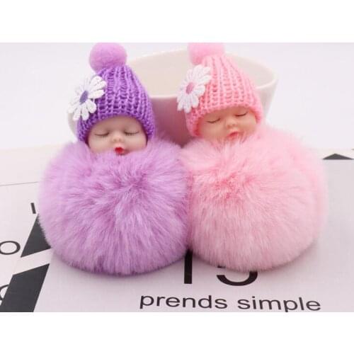 12pcs/lot Baby Shower Party Favors Guest Giveaway Cute Sleeping Baby Keychains Personalized Birthday Gift For Wedding Souvenir