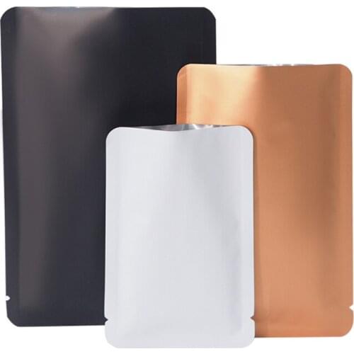 1000Pcs/Lot Filleted corner Matte Aluminum Foil Open Top Vacuum Pouch Heat Seal Food Vacum Bag Mylar Foil Packing Sample Bags