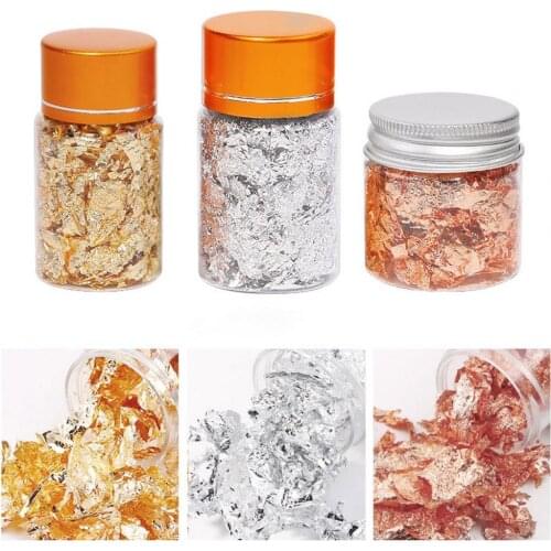 3Pcs/Set Fashion Nail Foil Sticker Golden Colorful Nail Art Stickers Decoration Manicure Salon Accessories Tools