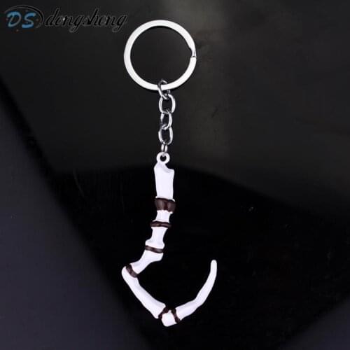 Dongsheng Game DOTA 2 Keychain Pudge Dragonclaw Hook Metal Key Rings For Promotion Gifts Chaveiro Key Chain Fans Jewelry -50
