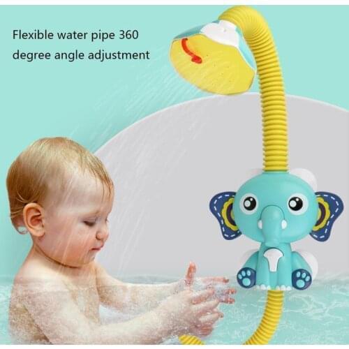 HOT Bath Toys Baby Elephant Spray Toddler Kids Electric Cartoon Shower Water Spray Toys Boys Girls Swimming Water Toys Game Gift