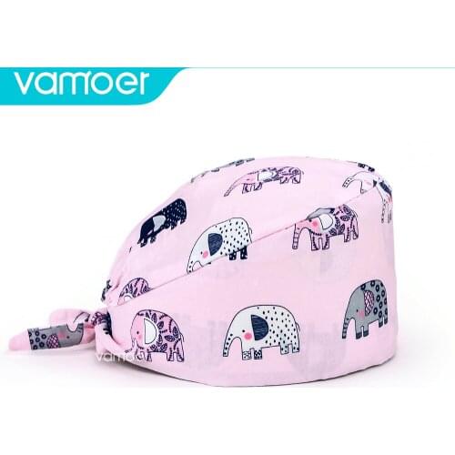 Cotton Breathable Female Medical Nurse Cap Pet Hospital Surgeon Caps Beauty Salon Chef Hat Dentist Cap gorro enfermera