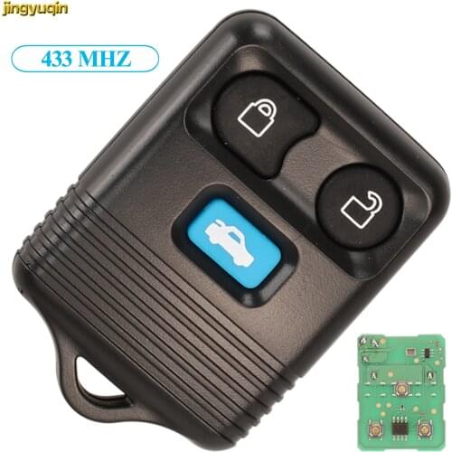 Jingyuqin Remote Car Key Fob Control 433 MHZ For Ford Transit MK6/Connect 2000 2001 2002 2003 2004 2005 2006 3 Buttons