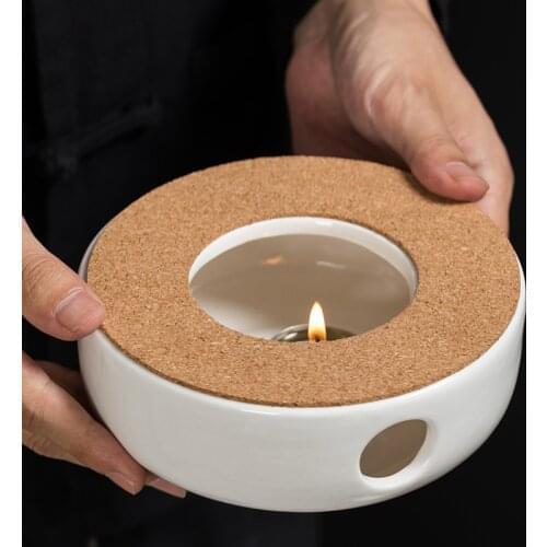 Ceramic Candle Holders Glass Teapot Heating Base Ceramic Stove Tea Pot Candle Warmer Tea Accessories Tealight Holder Home Tools