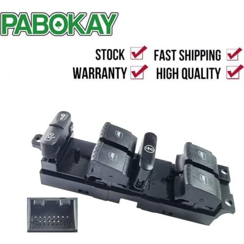 Electric POWER MASTER WINDOW Control SWITCH Button 7M6959857, 7M6 959 857 For Volkswagen VW SHARAN SEAT ALHAMBRA FORD GALAXY