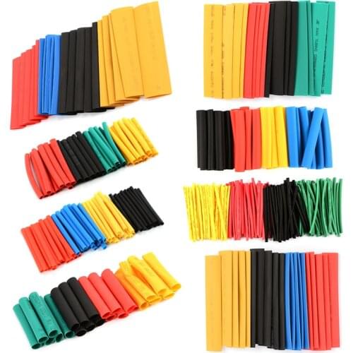Kit Shrink Tube Polyolefin Heat Insulation Sleeving Termoretractil Shrinking Assorted Heat Shrink Tubing Wire Cable 328 PCS/Set