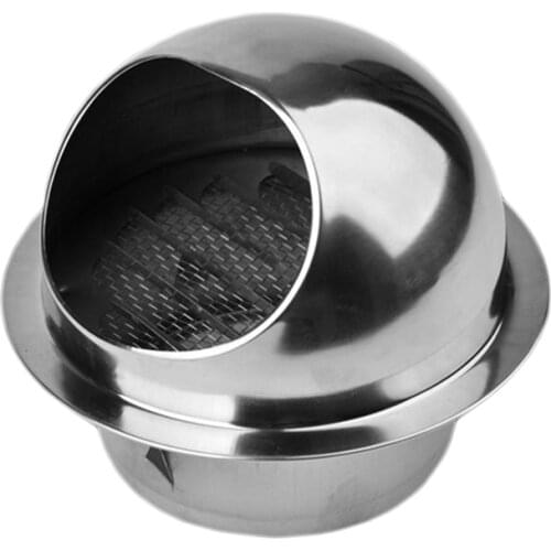 304 Stainless Steel Air Vent Round Grille Ventilation Cover Wall Vent Outlet 4 Inch