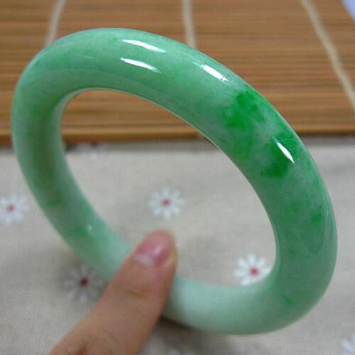 Icy, Emerald, Green, Jadeite, Bangle, Bracelet, 55--60mm, Grade, A