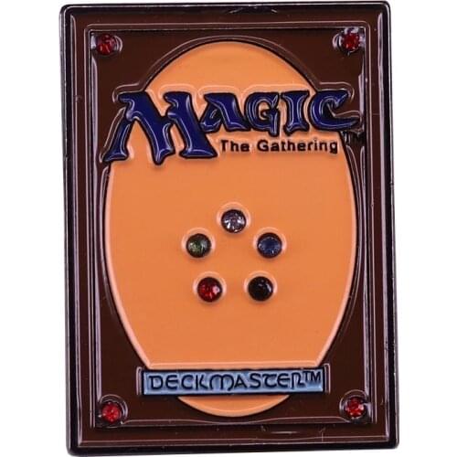 MTG Deck Master Enamel Pin Magic Card Game Badge Rare Collection Let the Fun Begin