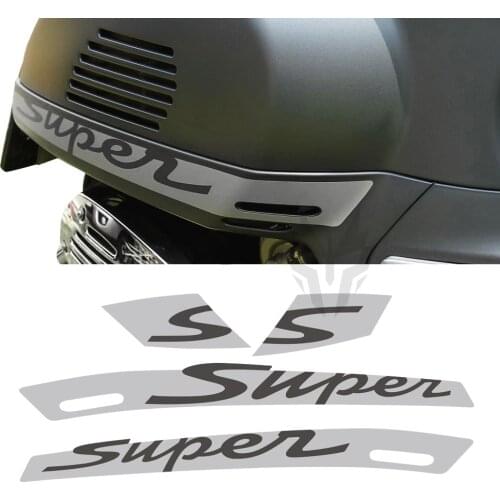 Motorcycle Decal "Super" Sticker Case for Vespa GTS 300 GTS300 Super Sport