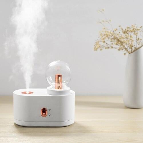 Portable 350ml humidifier ultrasonic wireless aromatherapy essential oil diffuser atomizer with colorful night light air humidif