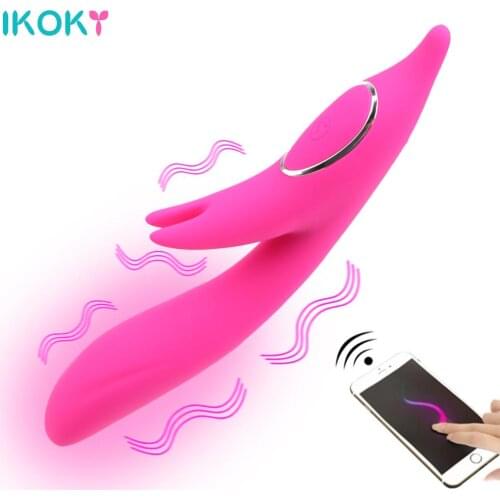 APP Bluetooth Wireless Control Dildo Vibrator Clitoris Stimulator G-spot Massager Sex Toys for Women Rabbit Heating Vibrator
