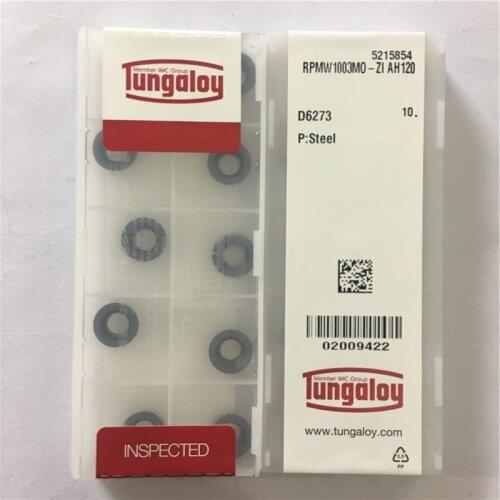 RPMW1003MO-ZI AH120 100% Original TUNGALOY carbide insert with the best quality 10pcs/lot free shipping