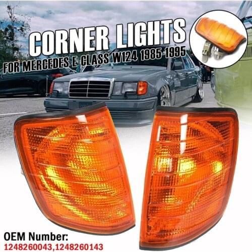 Amber Corner Lights Parking Turn Signal for Mercedes Benz E-Class W124 1985-1995