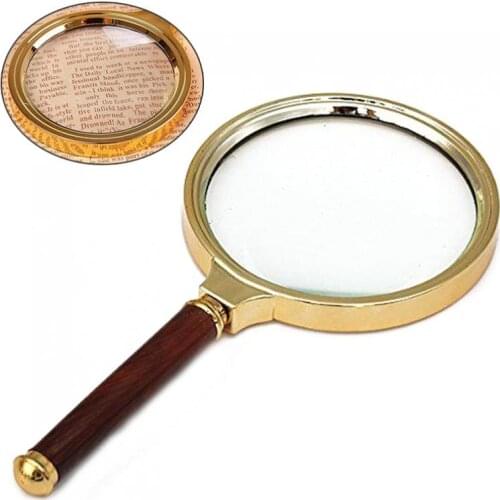 Handheld Magnifiers 5X 90mm Handheld Adjustable Magnifier Magnifying Glass Loupe for Reading and Inspection Magnifier
