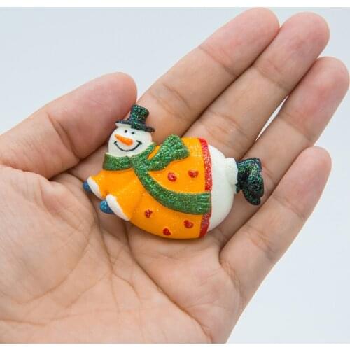 YF160 Snowman Silicone Mold Christmas Mold -Fondant Cake Decorating Sugarcraft Resin Polymer Clay Charm Key Ring Jewelry