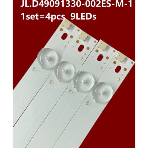 1set=4pcs LED backlight strip 9Lamp for 49E6000C JL.D49091330-002ES-M-1 LB-C490F16-E11-H-G01-JF1