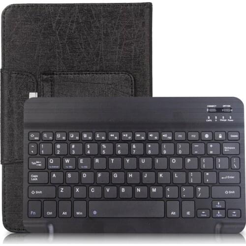For 10 inch Universal Detachable Bluetooth Keyboard Case Leather Protective Cover Office Tablet Stand Mini Keyboard Dropshipping