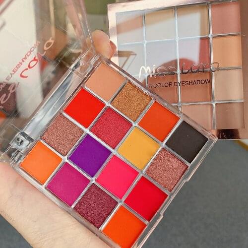 16 Color Matte Eyeshadow Palette Shimmer Glitter Pigmented Powder Charming Pressed Eyeshadow Makeup Kit