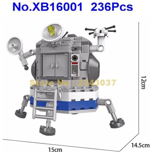 Xb16001 236pcs Space Exploration Aviation Satellite Landing 1 Building Blocks Toy