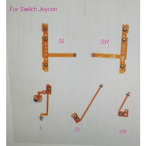 Original 25pcs/lot ns switch joy controller SL SR L ZL ZR button flex cable ribbon