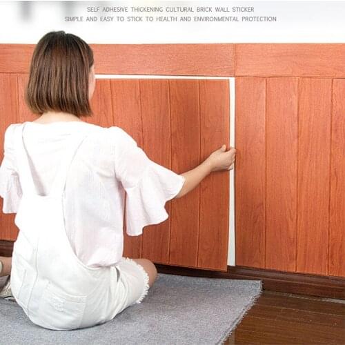 3d Imitation wood grain Wall Stickers Waterproof Decor Stickers For Bedroom Living Rooms Diy Decorative 70*70cm