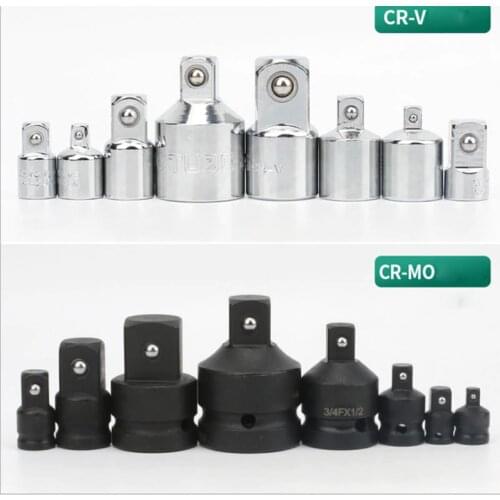 CR-MO Impact Socket Adaptor CR-V Ratchet Wrench Socket Converter 1/2 to 3/8 3/8 to 1/4 3/4 to 1/2 Drive for Car Repair Tools