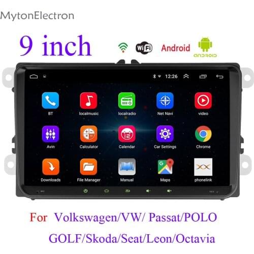 Car Multimedia Player Android Radio GPS 2 Din Stereo For Volkswagen VW POLO Amarok PASSAT B6 Golf Skoda Octavia Seat Leon Radio