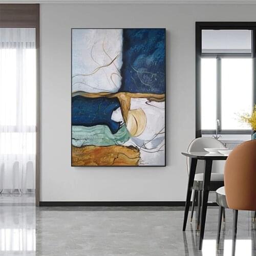 Free Shipping Hand-Painted Modern Abstract Oil Painting On Canvas Handmade Abstract Art For Home Office Bar Decoration No Frame
