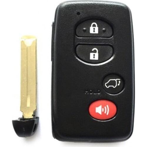 NEW Replacement Smart Remote Key Shell 3+1 4 Button For TOYOTA Avalon Camry Highlander RAV4 Sequoia Smart Card Shell