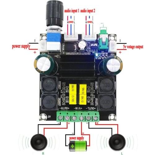 TPA3116 50W+50W High Power Digital Audio Music Amplifier Board Amplifier Speaker Amplifiers Board