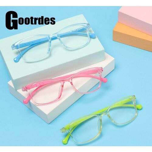 Kids Blue Light Blocking Glasses Anti-blue Light Eyeglasses Children Boys Girls Ultra Light Frame Computer Eyewear