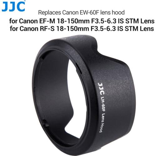 JJC Camera Flower Shade Lens Hood for CANON EF-M 18-150mm Lens On Canon EOS M200 M100 M50 M10 M6 Mark II M5 Replace Canon EW-60F