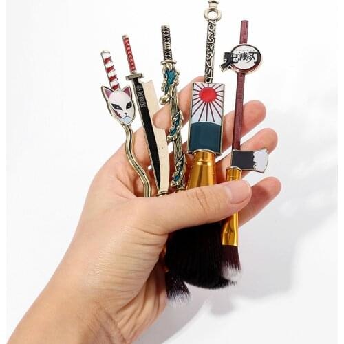 Anime Demon Slayer Kimetsu no Yaiba Cosplay Props Cosmetic Brush Accessories