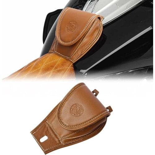 Motorcycle Leather Tank Pouch For Indian Chief Classic Vintage Chieftain Springfield 2014-2020 Chieftain Limited Roadmaster