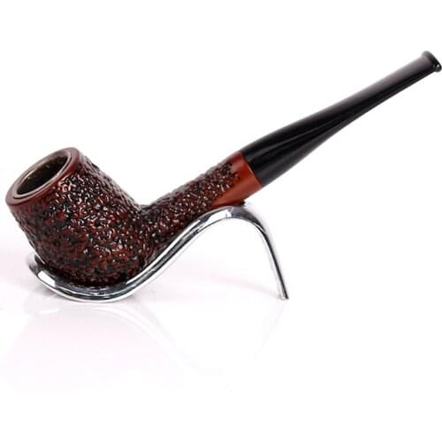 Red Carved Pipes Chimney Smoking Pipes Mouthpiece Herb Tobacco Pipe Cigar Gifts Narguile Grinder Smoke Cigarette Holder