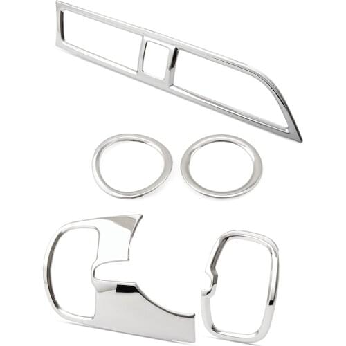 Stainless Steel car Air vent cover/Side Outlet Cover / Top Outlet Cover/ Center Console Outlet Cover For Kia Rio K2 4 2017 2018